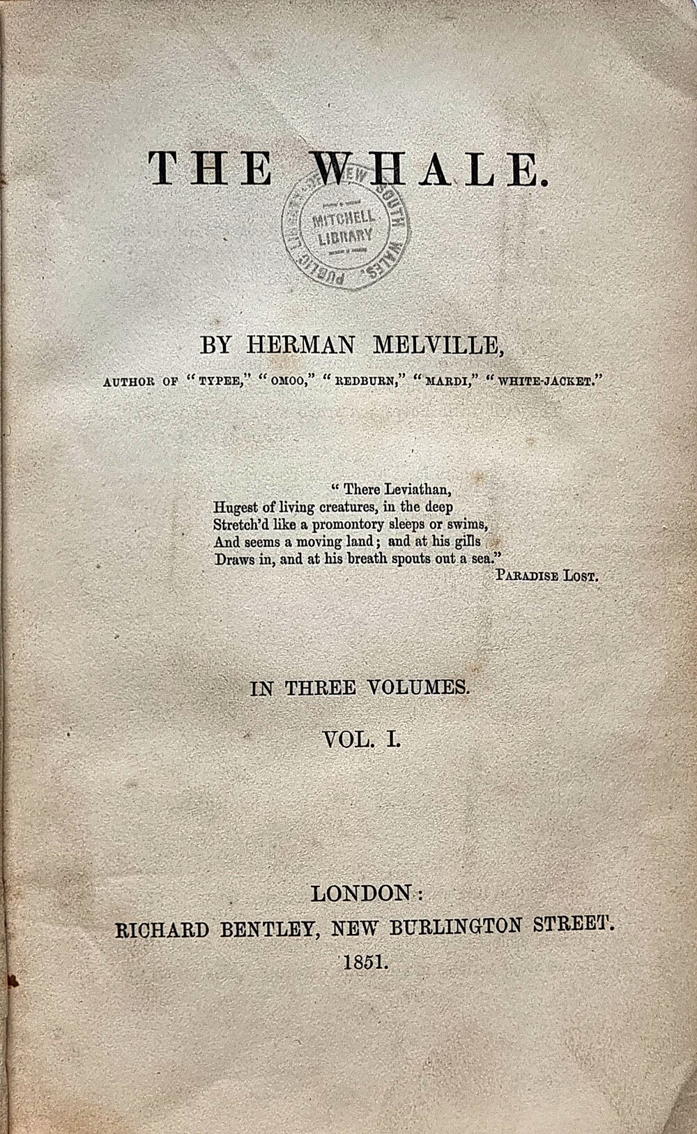 Herman Melville: Moby-Dick (1851)