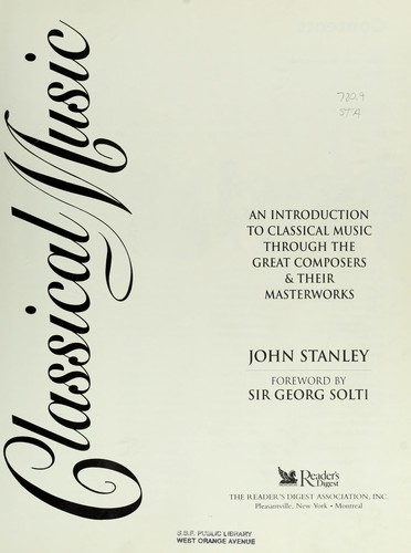 John Stanley: Classical music (1994, Reader's Digest Association)