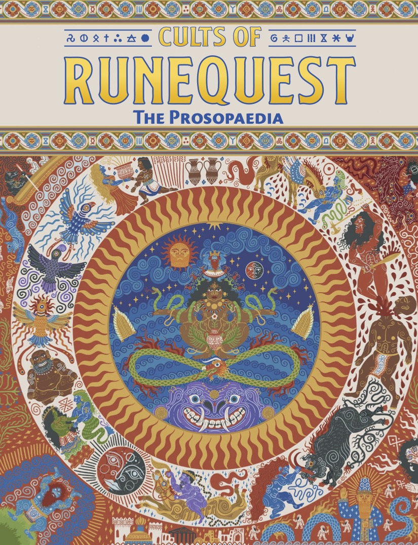 Sandy Petersen, Jeff Richard, Greg Stafford: Cults of RuneQuest: The Prosopaedia (Hardcover, Chaosium)