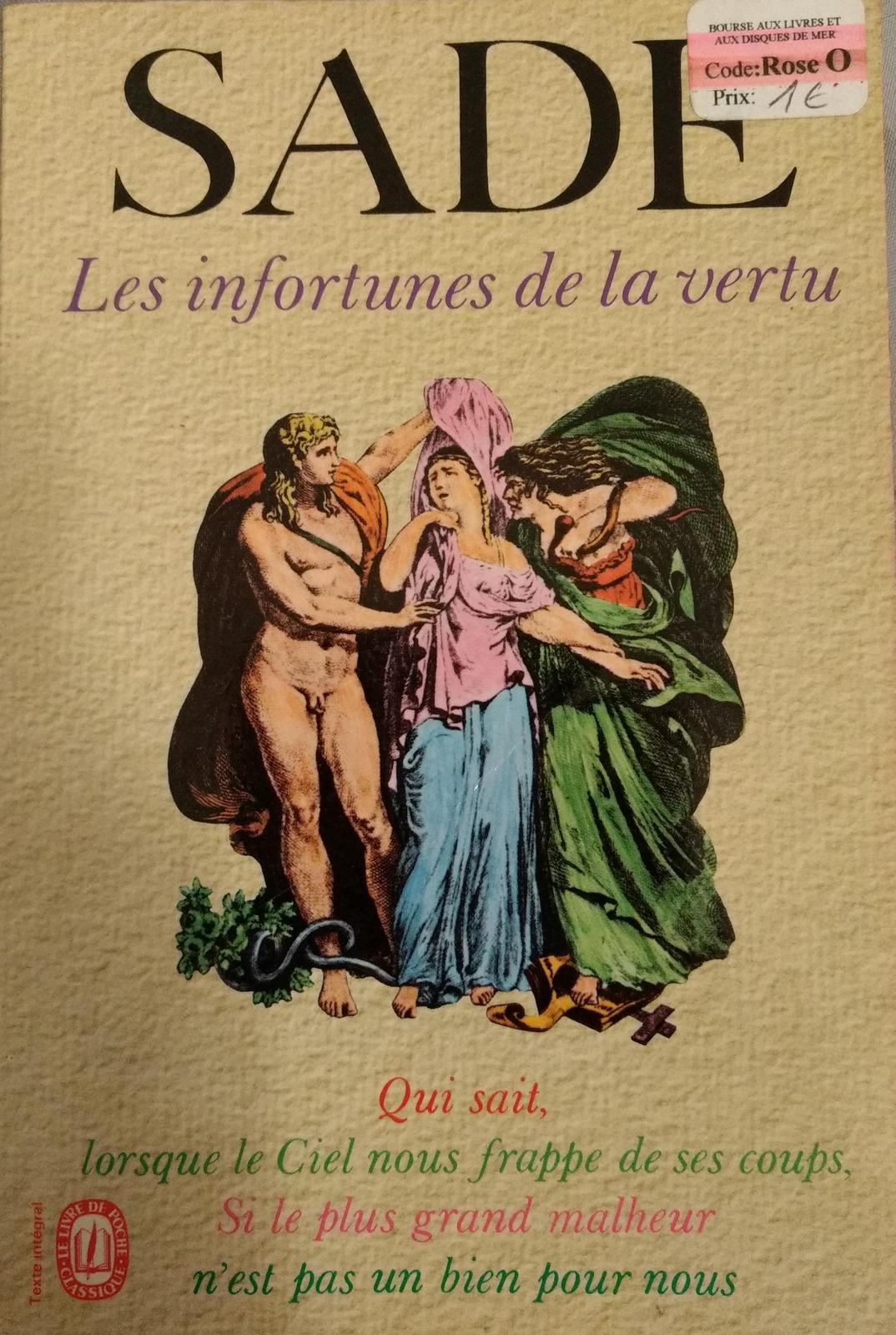 Marquis de Sade: Les Infortunes de la vertu (French language, 1970, le Livre de poche)