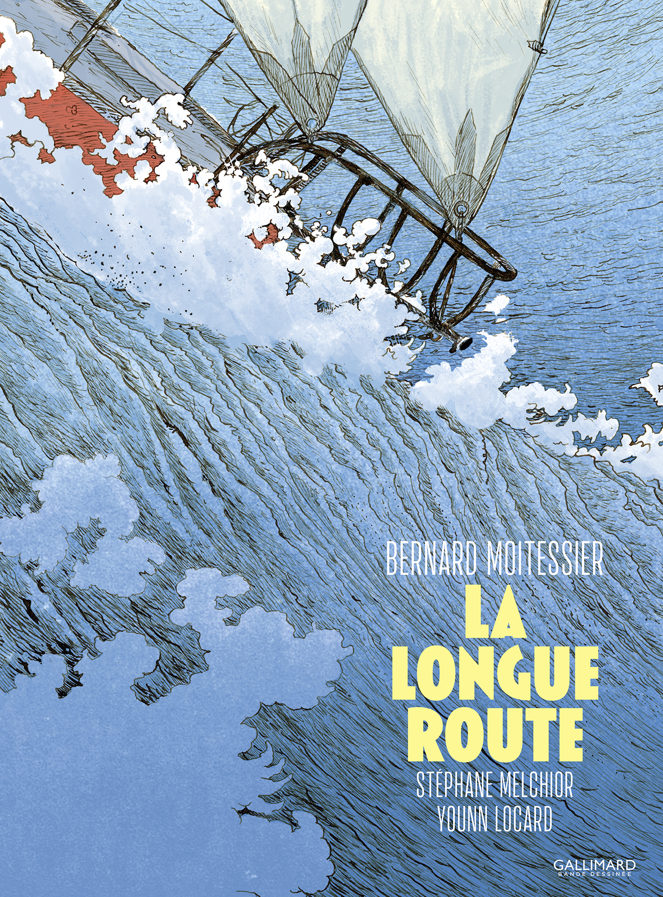 Bernard Moitessier, Younn Locard, Stéphane Melchior: La Longue Route (GraphicNovel, French language, Gallimard BD)