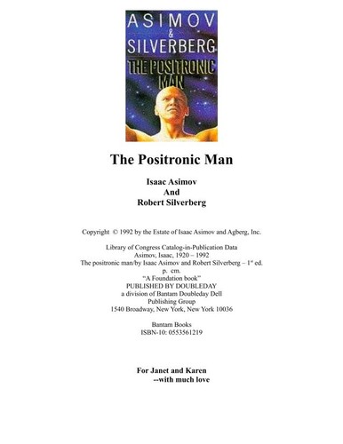 Isaac Asimov: The Positronic Man (Paperback, 1992, Bantam Books)