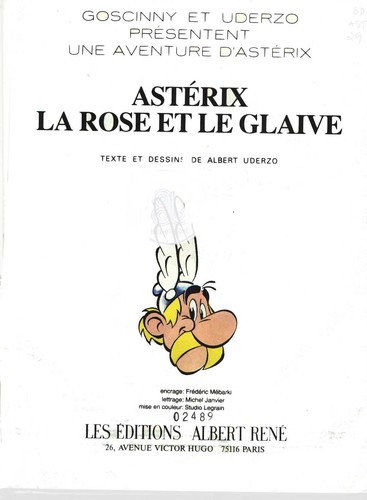 Albert Uderzo, René Goscinny: Astérix, tome 29 (French language, 1991, Les Éditions Albert René)