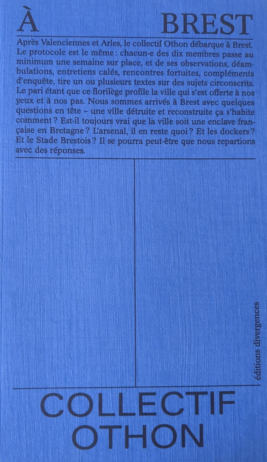 Collectif Othon: À Brest (Paperback, French language, 2025, Divergences)
