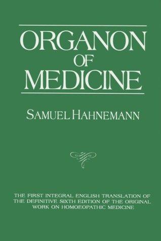 Samuel Hahnemann: Organon of Medicine (Paperback, Cooper Pub)