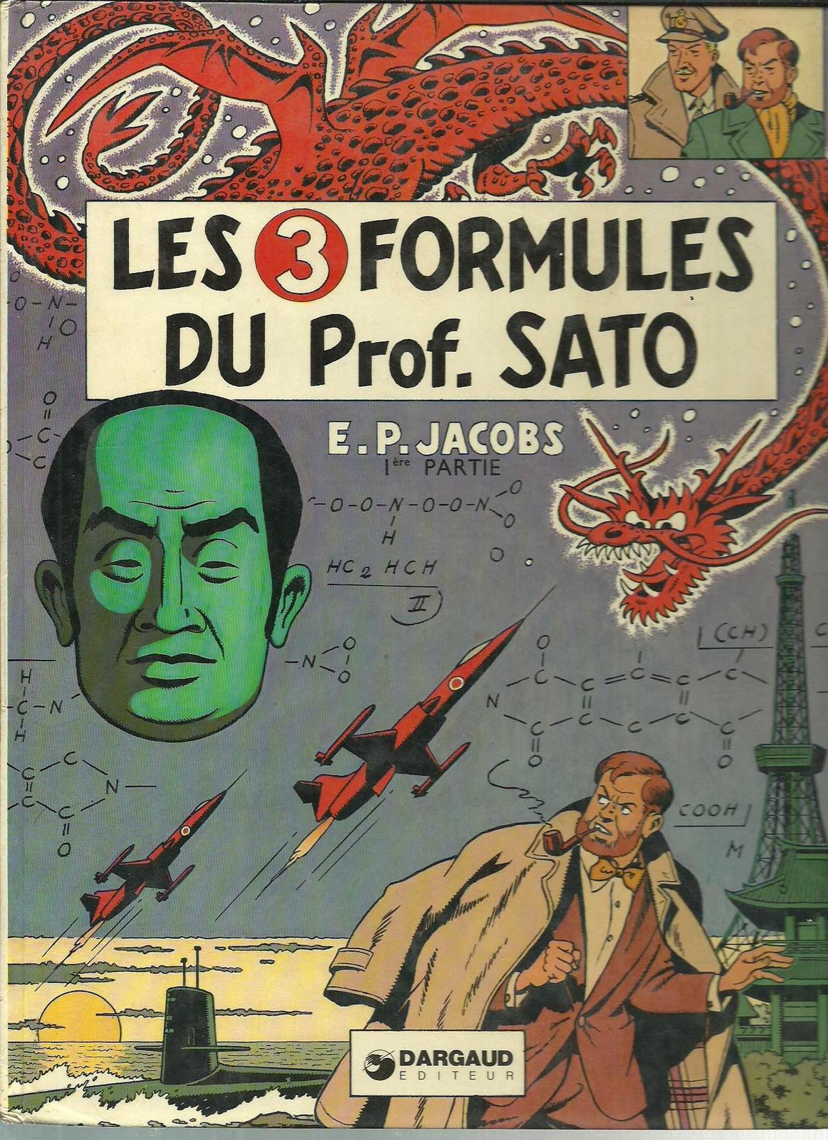 Edgar P. Jacobs: Les 3 Formules du professeur Satō (French language, 1977, Dargaud)