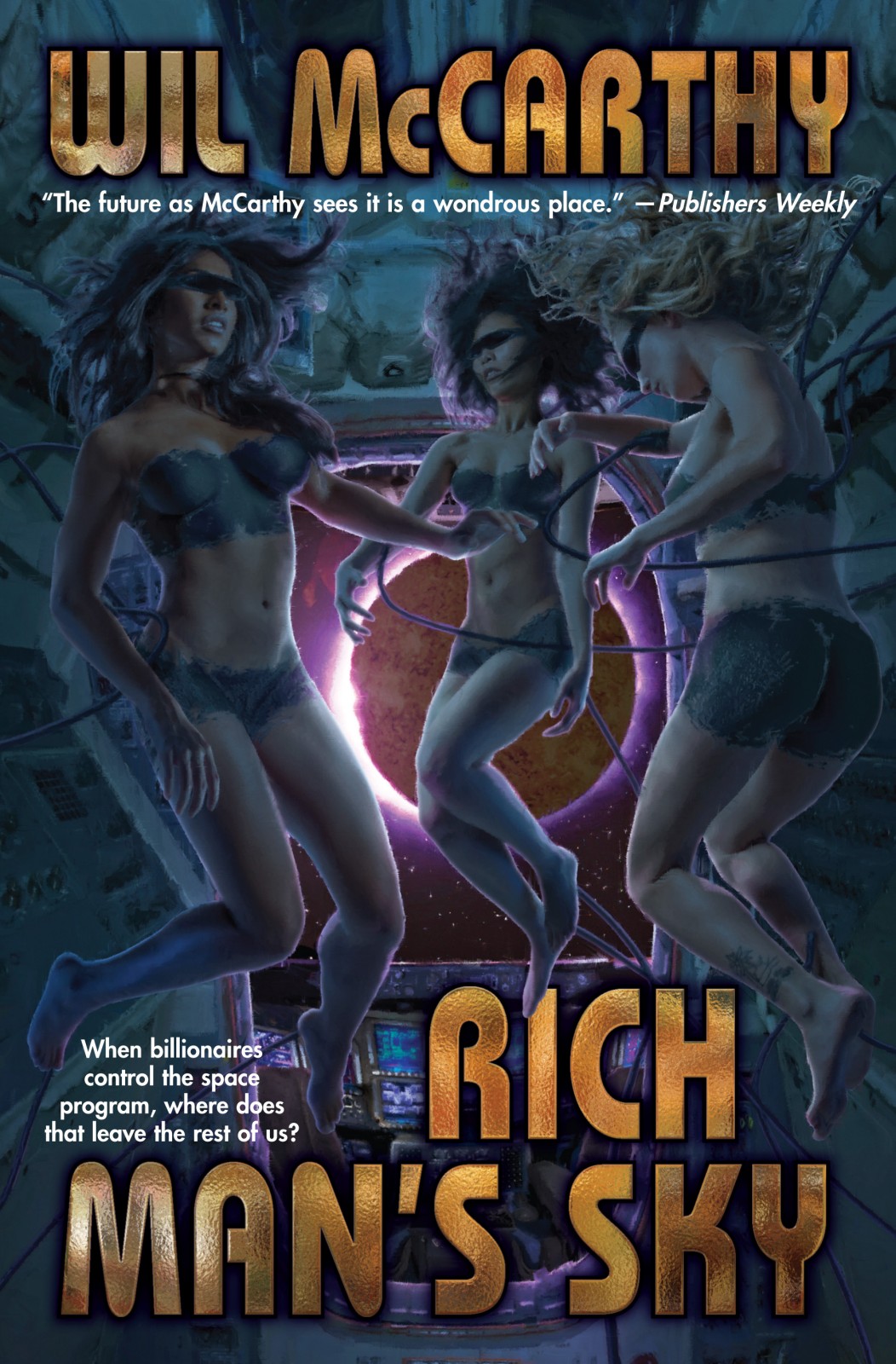 Wil McCarthy: Rich Man's Sky (2021, Baen Books)