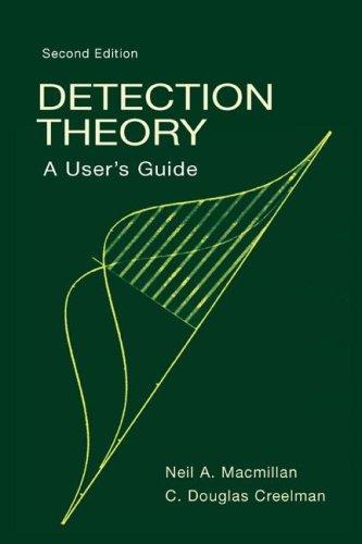 Neil A. Macmillan, C. Douglas Creelman: Detection Theory (Paperback, Lawrence Erlbaum)