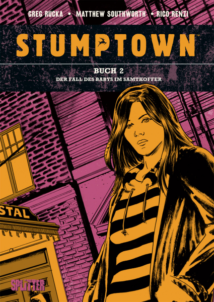 Katrin Aust, Matthew Southworth, Greg Rucka: Stumptown 02: Der Fall des Babys im Samtkoffer (Hardcover, deutsch language, Splitter)