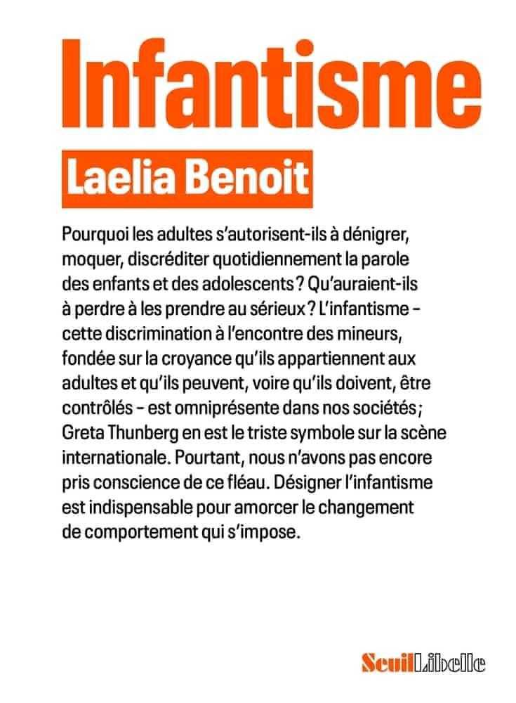 Laelia Benoit: Infantisme (French language, 2023, Éditions du Seuil)