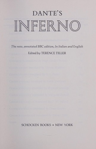 Dante Alighieri: Inferno. (1967, Schocken Books)