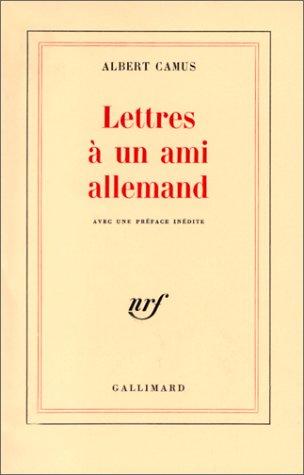 Albert Camus: Lettres à un ami allemand (Paperback, French language, Gallimard)