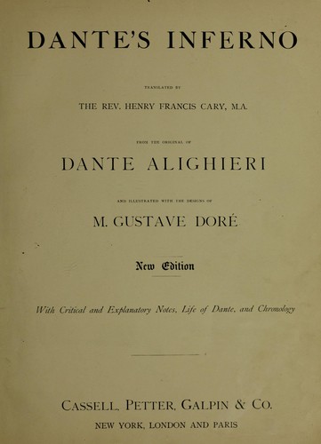 Dante Alighieri: Dante's Inferno (1900, Thompson & Thomas, Indiana University Press)