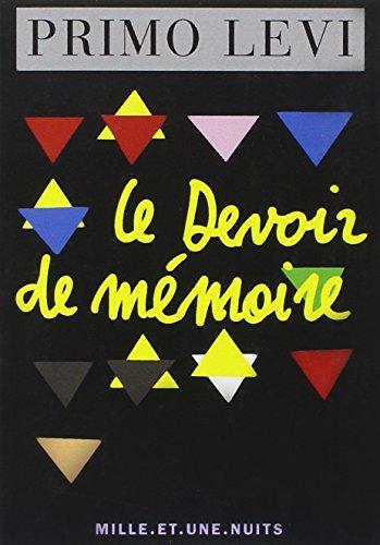 Primo Levi, Federico Cereja: Le devoir de mémoire (French language, 1997)